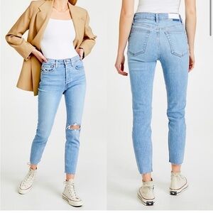 RE/Done 90’s High Rise Ankle Crop Jeans